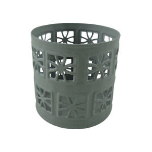 Best Iron Votive with Grey Stone <b>Large</b> Usable for Home Metal Votive <b>Candle</b> Jars Rustic Farmhouse <b>Candle</b> Votive Jar - Product Image 4
