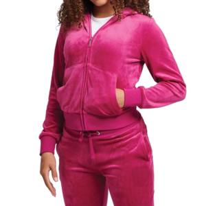 Women's Velour Hoodies Oversized <b>Sweatshirt</b> 100% Cotton Eco-Friendly Fashion <b>Gym</b> Workout Sports Wear Custom Colors Sizes - Product Image 5