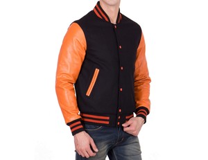 Chaqueta universitaria con cuello levantado para hombre, novedad de 2025, abrigo de béisbol, forro polar, bolsillo ecológico, estilo callejero, servicio OEM - Product Image 4