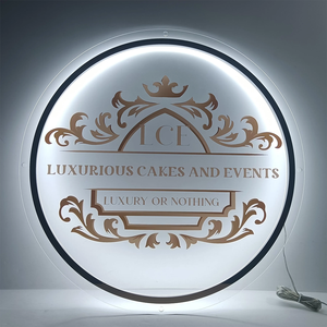 Yüksek kaliteli kare özel arkadan aydınlatmalı akrilik burcu Salon dekor burcu resepsiyon ofis logosu işareti - Product Image 5