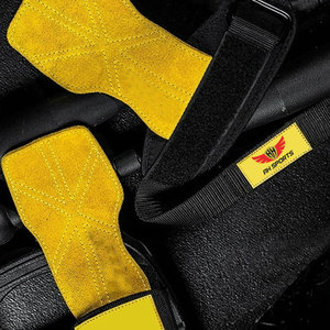 Empuñaduras de gimnasia OEM con correas de algodón para levantamiento de pesas, empuñaduras de gimnasia de alta calidad, logotipo personalizado, resistente - Product Image 5