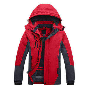 Chaqueta de concha suave Unisex de primavera a prueba de viento impermeable de manga larga con cremallera abrigo con capucha de Color sólido para hombre - Product Image 4