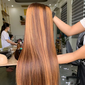 La mejor extensión de cabello humano Rubio 100% de cabello humano vietnamita - Product Image 1