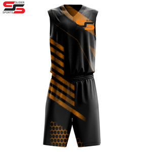 ชุดบาสเก็ตบอลสำหรับผู้ชายเครื่องแบบบาสเก็ตบอลระบายอากาศได้ดีดีไซน์ตามสั่ง - Product Image 1