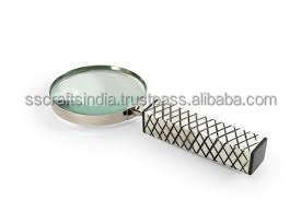 Durable Portable Wooden Magnifying <b>Glass</b> for <b>Reading</b> Books Jewelry Coins Stamps Hobbies for Home Use Available at Bulk Price - Product Image 4