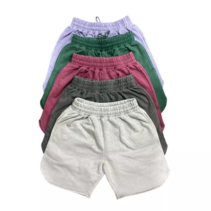 Pantalones cortos informales atléticos Unisex de alta calidad para hombre 80% Algodón 20% poliéster alto 450 grueso Gsm Fitness ropa exterior ecológica - Product Image 1