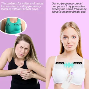 2023 NEW Design Portable Wearable Breast Feeding Milk Pump Hands Free