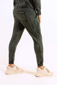 Sweat à capuche vintage personnalisé et pantalon avec fermeture éclair ensemble deux pièces chenille impression survêtement délavé au soleil à l'acide hommes survêtement - Product Image 3