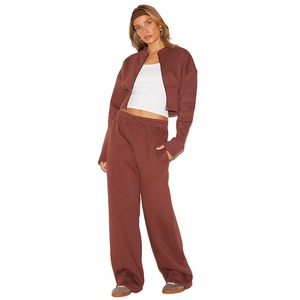 Sudadera recortada de corte regular para mujer, ropa de calle con cremallera, tela de lana, logotipo personalizado, ropa de invierno, Top para mujer - Product Image 5