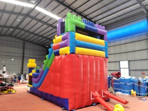 Combo de Tobogán Inflable Resistente, Color Personalizado, Casa de Brinco Inflable de PVC Grueso, de Grado Comercial para Niños Grandes - Product Image 4