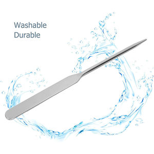 ไม้พายผสมสำหรับอุปกรณ์แต่งหน้าทำจากสเตนเลสแบบปลายด้านเดียวขัดเงาเกรด A + ปรับแต่งได้ - Product Image 4