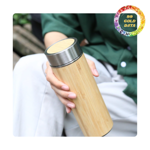 High quality bamboo thermos with stainless steel liner | Smooth finish and custom logo | Viet Nam origin - Product Image 5