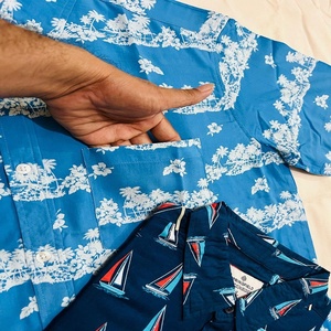 กางเกงฮาวายขาสั้นสำหรับผู้ชาย, กางเกงลำลองพิมพ์ลาย3D ผ้าฝ้ายคุณภาพสูงสำหรับผู้ใหญ่ - Product Image 3