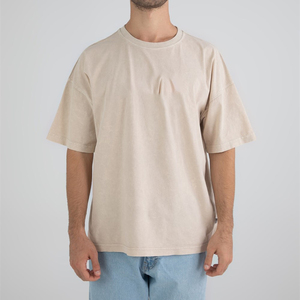 Custom Design Mens T Shirts Drop Shoulder Plus Size Knitted Casual Short Sleeve Neck Eco-Friendly Quick Dry Spandex/<b>Polyester</b> - Product Image 5