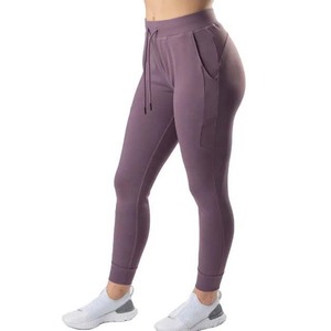 Venta al por mayor de las mujeres de color personalizado de peso pesado polar básico Jogging Pantalones Mujeres Pantalones de chándal Para la venta Pantalones de las mujeres Servicio OEM - Product Image 4