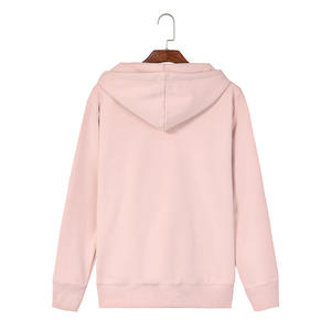 Prix de gros thermique blanc 100% coton sweats à capuche pour femmes à manches longues pulls à capuche pour femmes - Product Image 2
