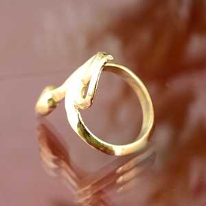 Anillo de Serpiente de Diseño Moderno, Anillos Góticos de Latón para Mujer, Anillo de Cobra Chapado en Oro de 18k para Venta al por Mayor/OEM/ODM - Product Image 4