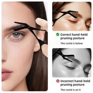 Tijeras de recorte de pestañas de cuidado personal con peine para definición de pestañas y uso seguro - Product Image 4