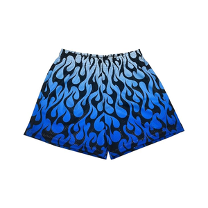 starched Summer Mesh <b>Shorts</b> Men Sublimation Dtg Printing Polyester <b>5</b> <b>Inch</b> <b>Inseam</b> Men's Gym Mesh <b>Shorts</b> - Product Image 5