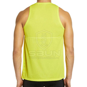 Athletic Gym <b>Stringer</b> Tank Top Breathable Mesh Workout <b>Vest</b> Slim Fit Moisture Control Custom Logo Fitness Wear 100% Polyester - Product Image 2