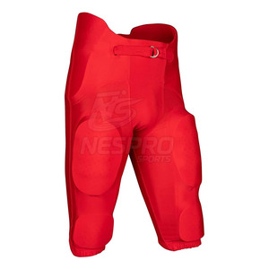 OEM Customized <b>Padded</b> Shorts Spandex Sportwear Adult Size Breathable American Football Full Padding Set Durable 100% Polyester - Product Image 4