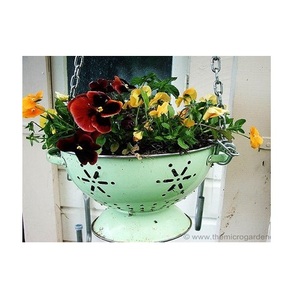Factory Direct Sales <b>Light</b> Weight Durable Planter Pots Large Round Decorative metal bowl Flower Pots & Planter for Garden - Product Image 1