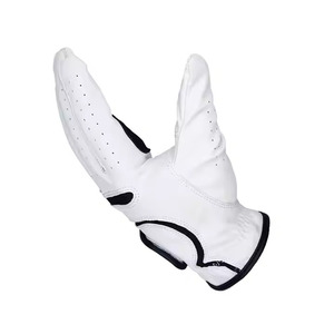 Par de guantes de golf de cuero Cabretta de moda para mujer con logotipo personalizado suave y transpirable para deportes - Product Image 3