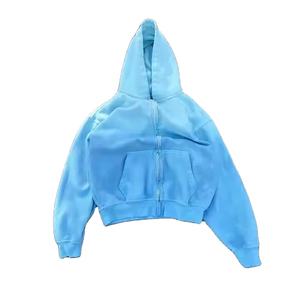 Acid Wash <b>Hoodie</b> for Men Women | Vintage Oversize Streetwear Hooded Sweatshirt | Custom Logo OEM - Product Image 2