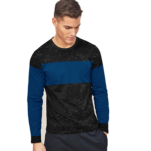 T-shirt à manches courtes pour hommes imprimé par sublimation personnalisée 100% tissu polaire de coton à séchage rapide respirant anti-rides 220g - Product Image 1