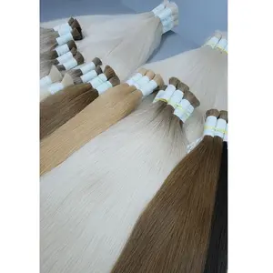 Hochwertiges rohes unverarbeitetes menschliches Massenhaar Remy Kutikulfabrik Lieferung natürlicher Wellen-Stil vietnamesisches jungfräuliches Haar