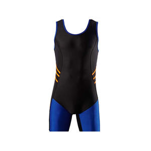 เสื้อกล้ามมวยปล้ำโพลีเอสเตอร์ออกแบบได้ตามต้องการมีลายพิมพ์ดิจิตอลขนาดใหญ่พิเศษดีไซน์ใหม่ล่าสุด - Product Image 4