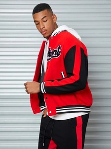 Wholesale Custom Men's Varsity <b>Baseball</b> <b>Bomber</b> <b>Jacket</b> Plus Size Lightweight Summer & Heated Winter <b>Jacket</b> Manufacturer - Product Image 3