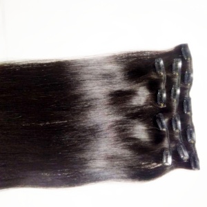 Extensions de Cheveux Remy à Clip-in Silky Straight Wave-18 Pouces Vente en Gros de Produits Extensions de Cheveux Humains - Product Image 1