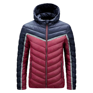 Veste d'hiver personnalisée pour hommes Veste bouffante décontractée à manches longues avec fermeture à glissière solide de haute qualité imperméable et respirante à séchage rapide - Product Image 4