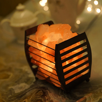 Panier en métal sculpté artisanal respirant au design moderne, en fer et sel de l'Himalaya, pour décoration intérieure, artisanat naturel, cadeau de mariage