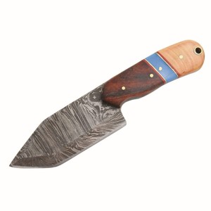 Cuchillo de caza de Damasco para exteriores, multifunción, hecho a mano, personalizado, con Funda de cuero, novedad - Product Image 2
