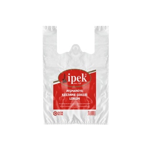 Eco-Friendly HDPE Plastic T-Shirt Carrier <b>Bags</b> Durable Shopping <b>Bags</b> for Supermarket Bakery - Product Image 4