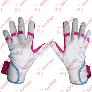 Vente chaude Personnalisé Baseball Softball Frappeur Gants Confortable Longue Manchette avec Paume En Cuir À Prise Forte pour L'entraînement Des Adultes - Product Image 3