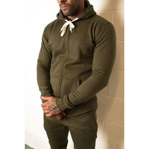 El último chándal hecho a medida para hombre, traje de jogging de lana de patrón sólido ecológico para invierno para actividades al aire libre - Product Image 3