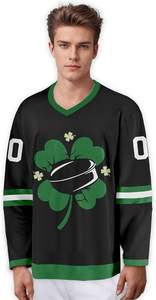 Camiseta de hockey sobre hielo Premium de alta calidad con sublimación personalizada y nombre y número personalizados con logotipo personalizado en Camiseta deportiva - Product Image 2