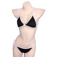 Setelan Bikini wanita trendi pakaian renang Thong seksi pinggang rendah berenda desain kupu-kupu modis baju renang musim panas berkualitas tinggi dua potong