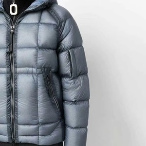 Veste matelassée en polyester avec logo personnalisé, rembourrage à bulles, pour hommes, vente en gros - Product Image 3