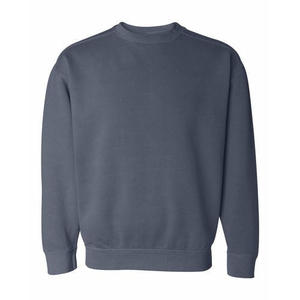 Sweatshirts en molleton basique à col solide pour hommes 100% coton mélange de polyester chandails de saison d'hiver Logo personnalisable teint en plaine - Product Image 3