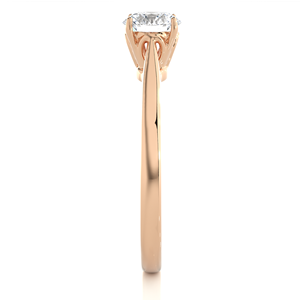 Aniva RNS170 Anillo de compromiso solitario de oro rosa de 14 quilates con 0,73 quilates EF VVS Super White Lab Grown Diamond IGI Certified Trendy - Product Image 6