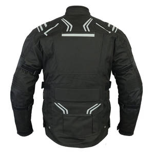 Veste imperméable Cordura de moto de course de haute qualité couleur unie haut de gamme avec manches longues disponible en taille XL - Product Image 2