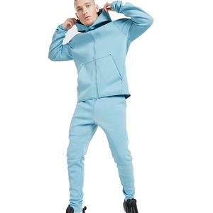 Ensemble de survêtement en molleton de coton French Terry sur mesure, poids lourd, deux pièces, broderie en chenille, survêtement pour hommes - Product Image 4