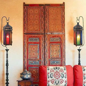 La decoración navideña para el hogar más vendida, FAROL DE Metal blanco, accesorios elegantes de mesa, farol colgante, portavelas a buen precio - Product Image 4