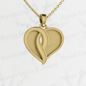 Plata de ley de alta calidad 24x20mm pareja corazón bisel ajuste resina cenizas leche materna DIY joyería encontrar Cadena de 18 pulgadas - Product Image 1