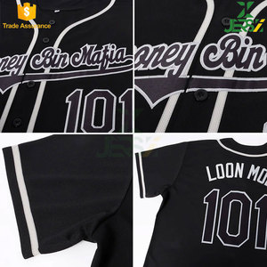 เสื้อเบสบอลแบบใหม่ ปรับแต่งได้ ขายส่ง ระบายอากาศ แห้งเร็ว พิมพ์โลโก้ ชุดกีฬาเบสบอล/ซอฟต์บอล สำหรับผู้ใหญ่ ทุกเพศ - Product Image 5