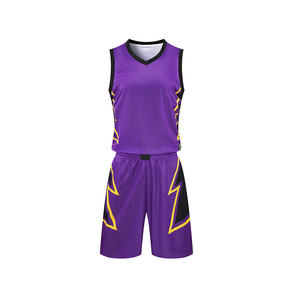 Conjunto de camiseta de baloncesto Reversible personalizado para hombre transpirable sin mangas 100% poliéster estampado Digital uniforme estilo ropa deportiva todo - Product Image 1